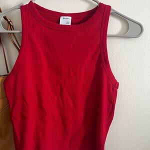 Bershka Bold Red Tank Top
